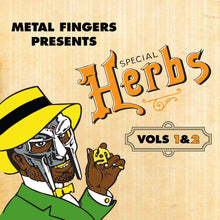 Cargar imagen en el visor de la galería, MF DOOM: Metal Fingers Presents Special Herbs Vol. 1 &amp; 2 2LP
