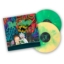 Cargar imagen en el visor de la galería, The Rick and Morty Soundtrack (Green &amp; Orange Colored Vinyl) 2LP
