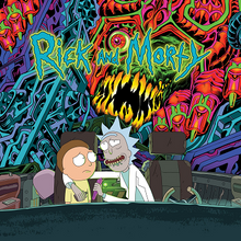 Cargar imagen en el visor de la galería, The Rick and Morty Soundtrack (Green &amp; Orange Colored Vinyl) 2LP
